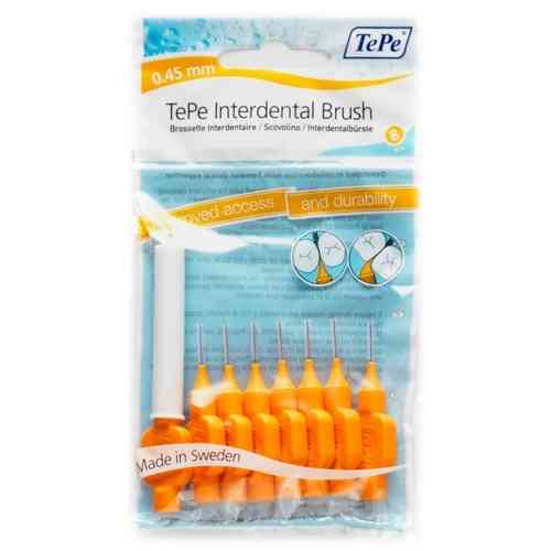 Tepe Interdental Brush 0.45mm Pack of 8 Brushes