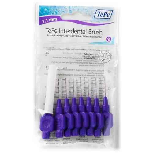 Tepe Interdental Brush 1.1mm Pack of 8 Brushes