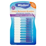 Wisdom Clean between 20 Interdental Purple Large Size Brushes for Bigger gaps