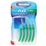 WISDOM PROFLEX 5 Interdental Brushes Per Pack 0.8 mm Green ISO SIZE 5